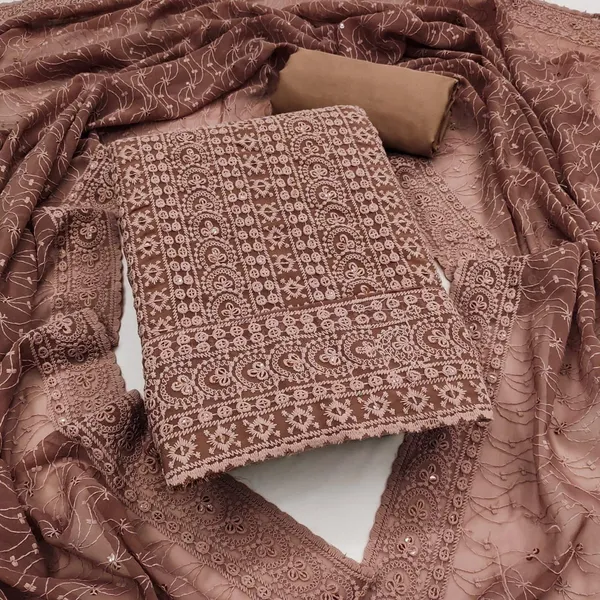 Maroon_Silk_Chikankari_Embroidered_Unstitched_Suit_Material_For_Women
