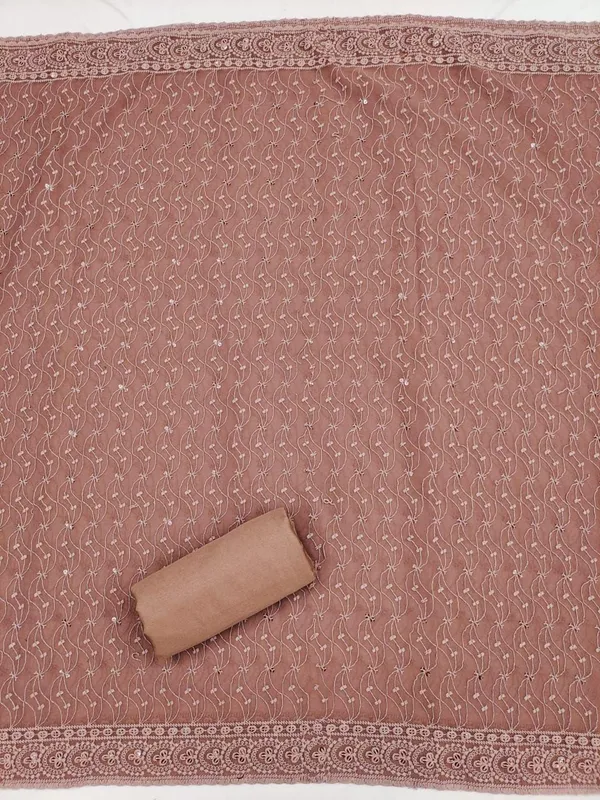 Maroon_Silk_Chikankari_Embroidered_Unstitched_Suit_Material_For_Women