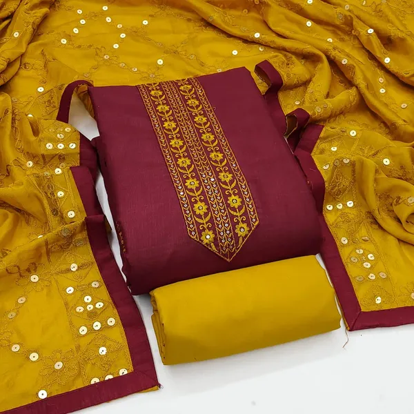 Silk_Festive_Embroidered_Maroon_Suit_Material