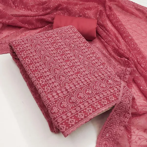 Pink_Silk_Chikankari_Embroidered_Unstitched_Suit_Material_For_Women