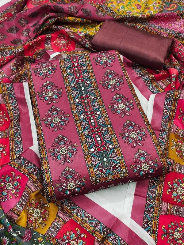 Multicolor_Polyester_Self_Design_Unstitched_Suit_Material_For_Women
