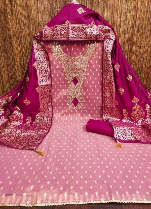 Dark_Pink_Silk_Embroidered_Unstitched_Suit_Material_For_Women
