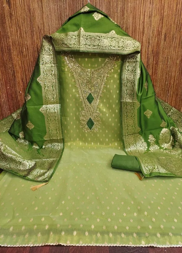 Green_Silk_Embroidered_Unstitched_Suit_Material_For_Women