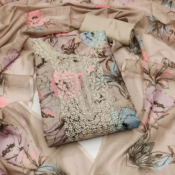 Cotton_Ethnic_Embroidered_Beige_Suit_Material
