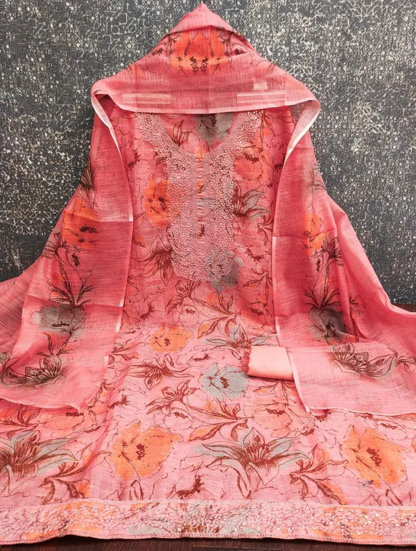 Pink_Cotton_Embroidered_Unstitched_Suit_Material_For_Women