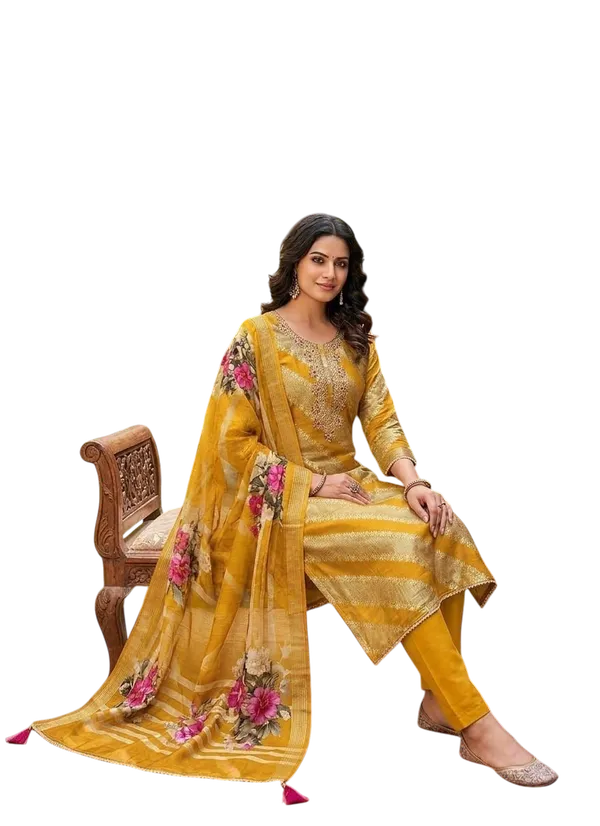 Yellow_Silk_Embroidered_Unstitched_Salwar_Suit_Material_For_Women