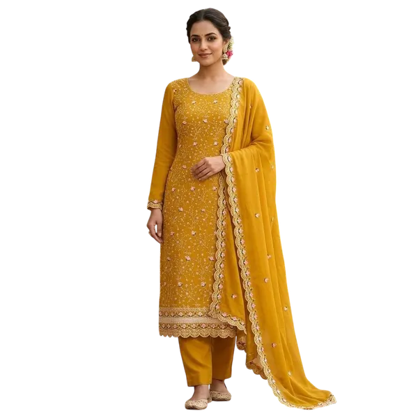 Silk_Festive_Floral_Embroidered_Yellow_Suit_Material