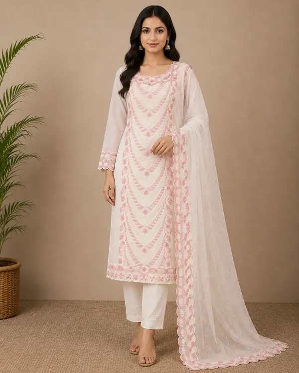 Chanderi_Ethnic_Geometric_Print_Pink_White_Suit_Material