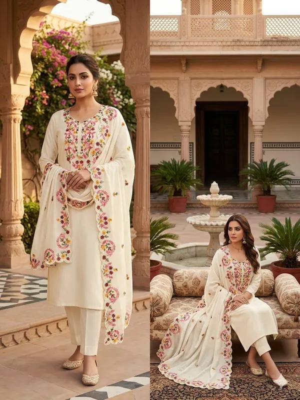 Chanderi_Festive_Floral_Embroidered_White_Suit_Material