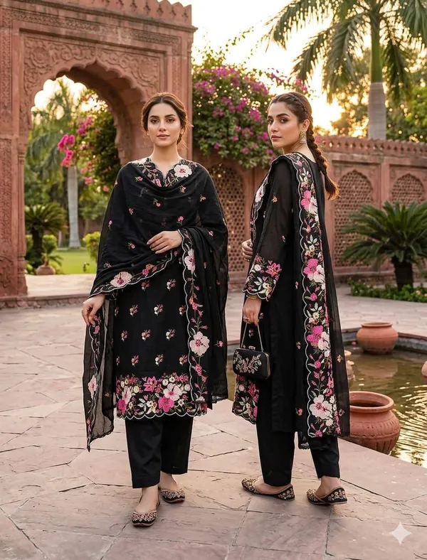 Black_Silk_Floral_Embroidered_Unstitched_Salwar_Suit_Material_For_Women