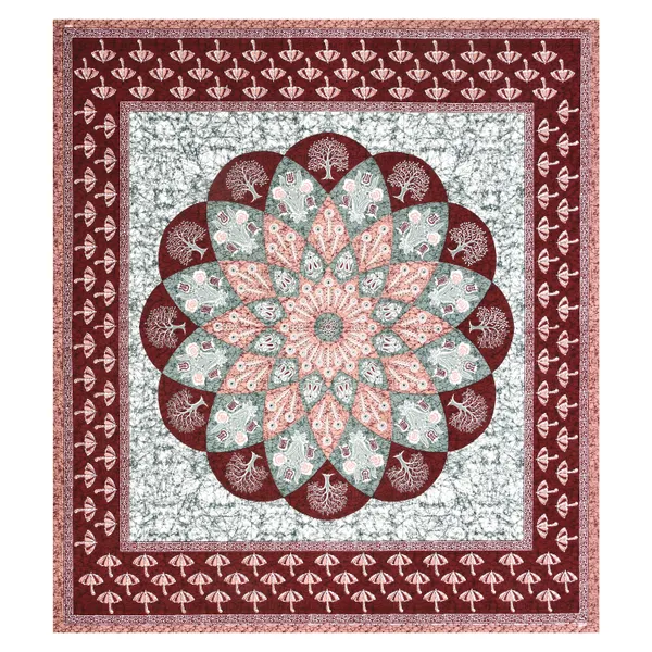 Red_Cotton__Bedsheet_For_Home_And_Decor_100_X_108_Inch