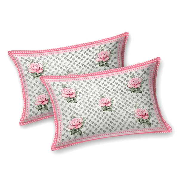 Pink_Cotton__Bedsheet_For_Home_And_Decor_100_X_108_Inch