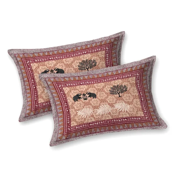 Red_Cotton__Bedsheet_For_Home_And_Decor_100_X_108_Inch