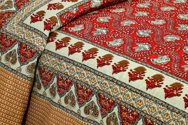 Red_And_Yellow_Cotton__Bedsheet_For_Home_And_Decor_100_X_108_Inch