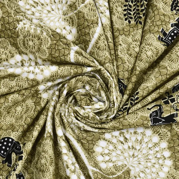 Olive_Green_Cotton__Bedsheet_For_Home_And_Decor_100_X_108_Inch