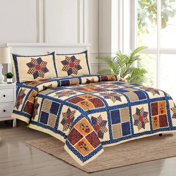 Multicolour_Cotton__Bedsheet_For_Home_And_Decor_100_X_108_Inch