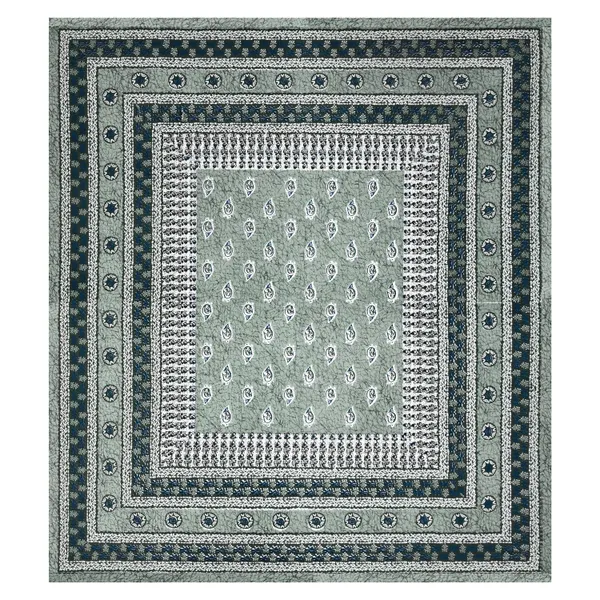 Green_Cotton__Bedsheet_For_Home_And_Decor_100_X_108_Inch