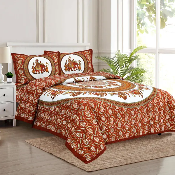 Multicolour_Cotton__Bedsheet_For_Home_And_Decor_100_X_108_Inch