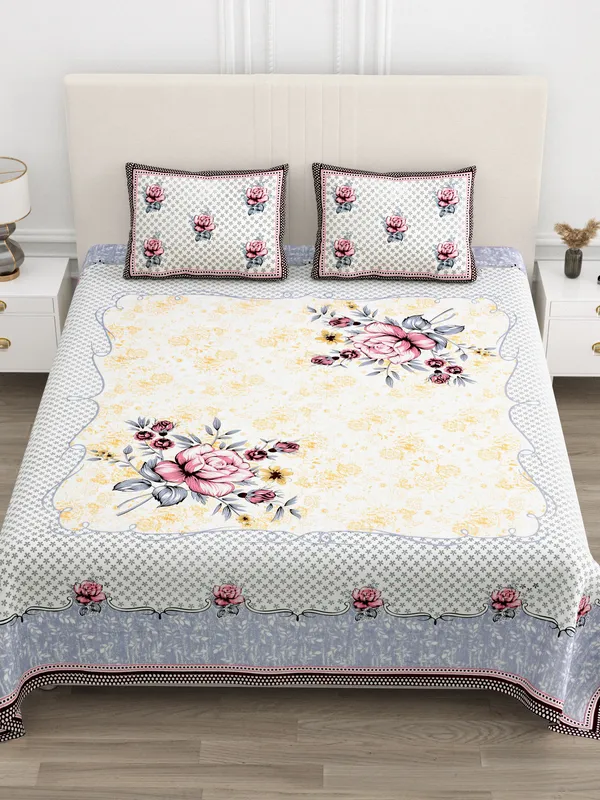 Multicolour_Cotton__Bedsheet_For_Home_And_Decor_100_X_108_Inch