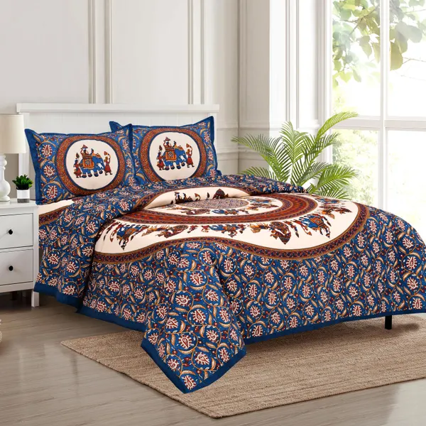 Multicolour_Cotton__Bedsheet_For_Home_And_Decor_100_X_108_Inch