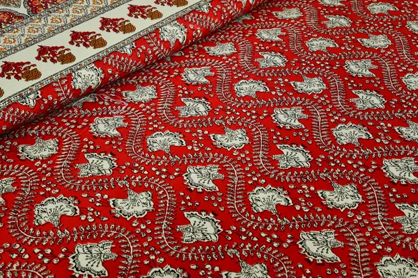 Red_And_Yellow_Cotton__Bedsheet_For_Home_And_Decor_100_X_108_Inch