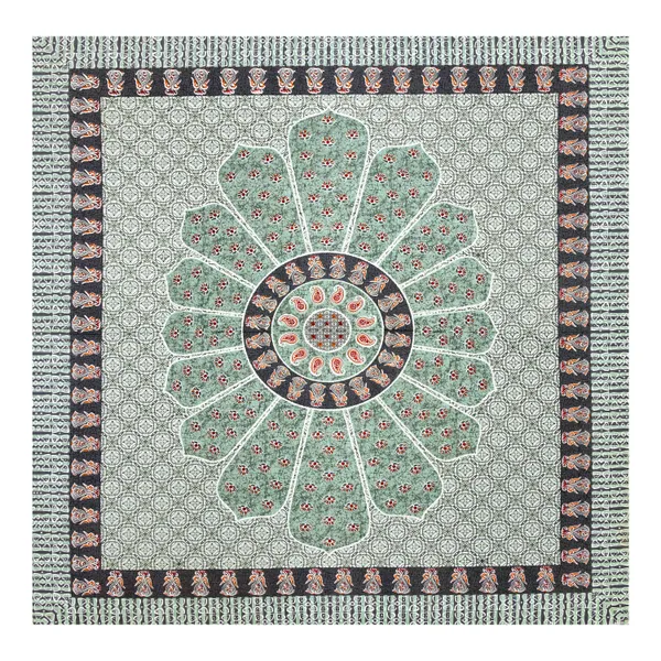 Green_Cotton__Bedsheet_For_Home_And_Decor_100_X_108_Inch