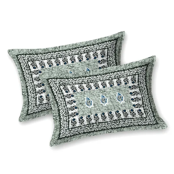Green_Cotton__Bedsheet_For_Home_And_Decor_100_X_108_Inch