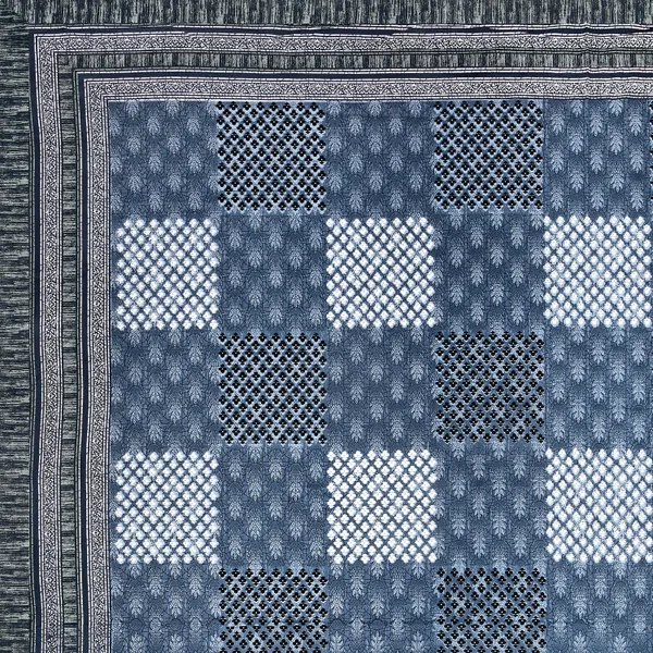 Blue_Cotton__Bedsheet_For_Home_And_Decor_100_X_108_Inch