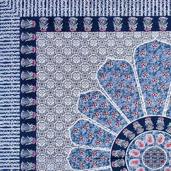 Blue_Cotton__Bedsheet_For_Home_And_Decor_100_X_108_Inch