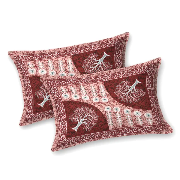 Red_Cotton__Bedsheet_For_Home_And_Decor_100_X_108_Inch