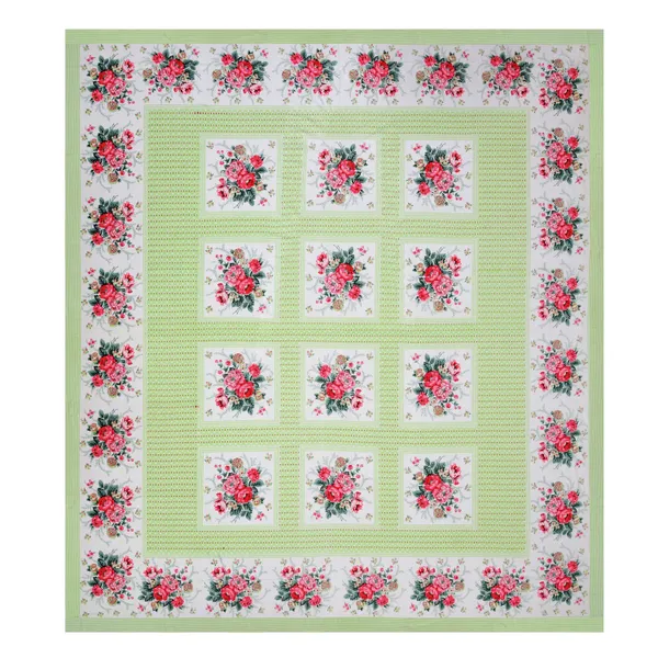 Perrot_Green_Cotton__Bedsheet_For_Home_And_Decor_100_X_108_Inch