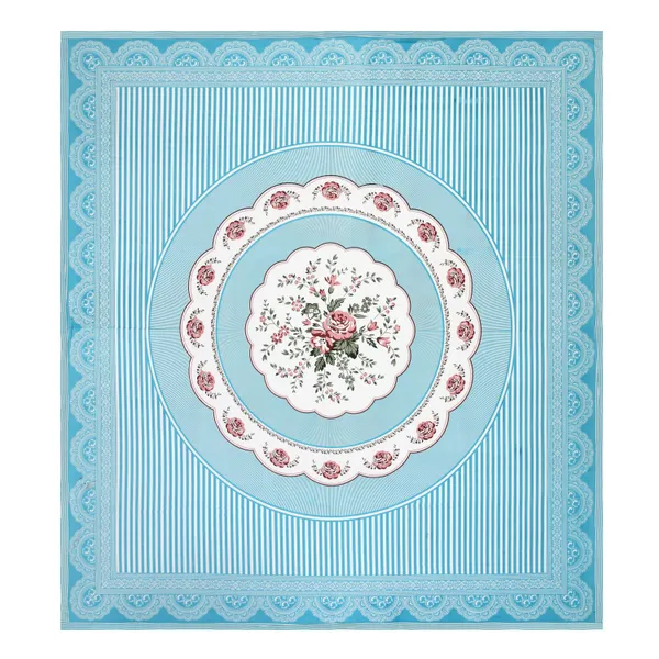 Sky_Blue_Cotton__Bedsheet_For_Home_And_Decor_100_X_108_Inch