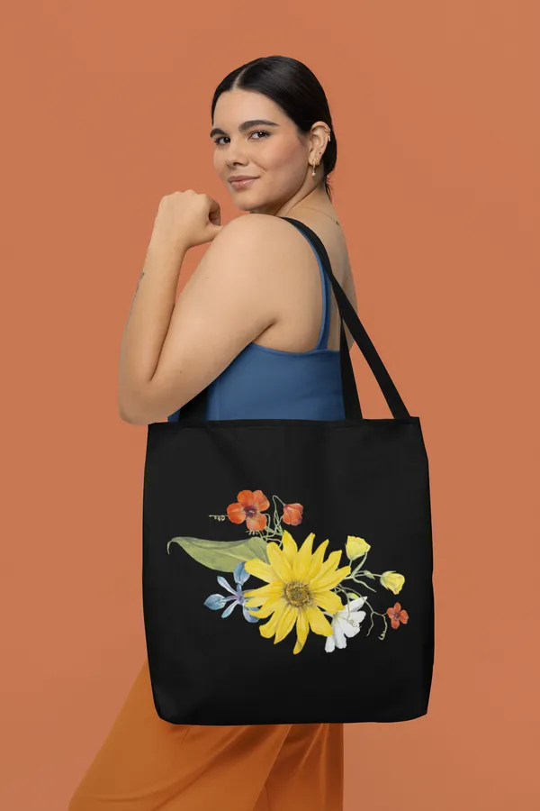 Black_Canvas_Tote_Bag_with_Floral_Print_Design