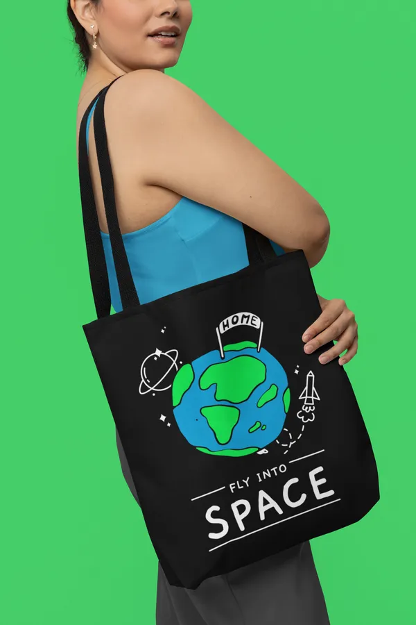 Fly_Into_Space_Earth_Tote_Bag_-_Black_Canvas_Shoulder_Bag_with_Planet_Design
