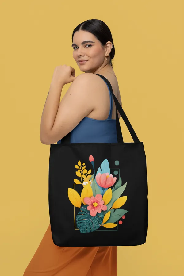 Black_Tote_Bag_with_Colorful_Floral_Print_Design