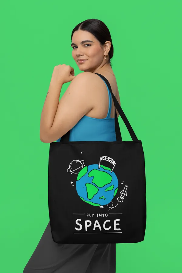 Fly_Into_Space_Earth_Tote_Bag_-_Black_Canvas_Shoulder_Bag_with_Planet_Design