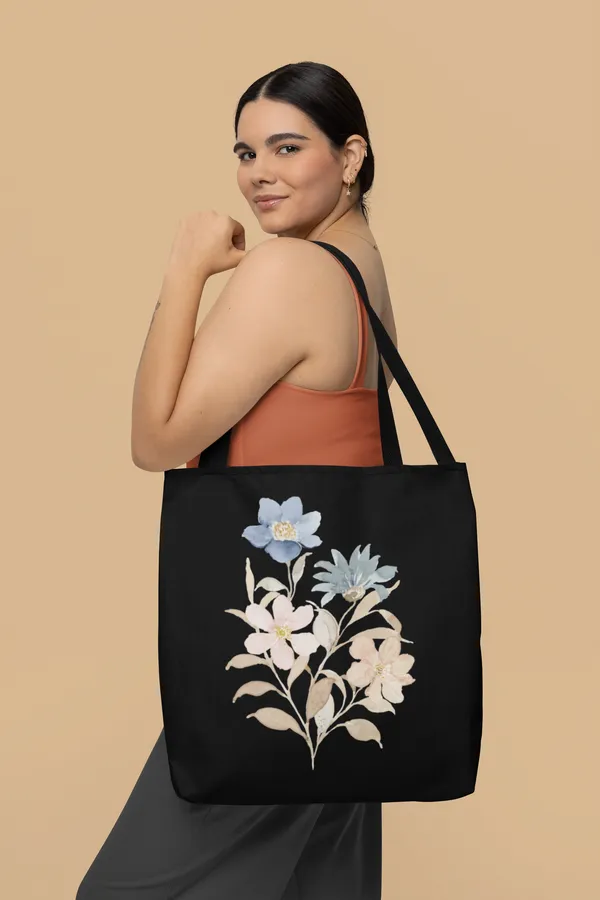 Floral_Embroidered_Black_Canvas_Tote_Bag