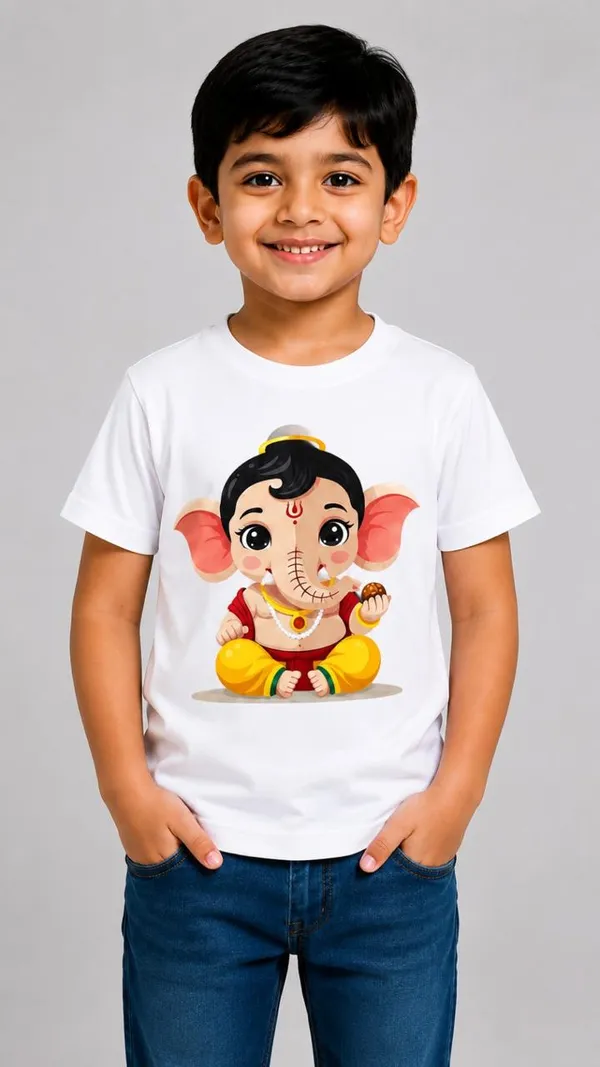 COLORFUL_GANESHA_T-SHIRT