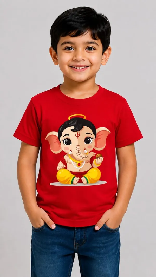 COLORFUL_GANESHA_T-SHIRT