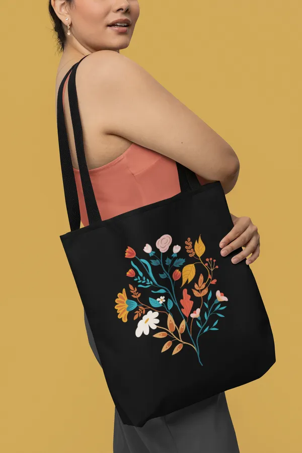 Floral_Embroidered_Black_Canvas_Tote_Bag_with_Shoulder_Straps