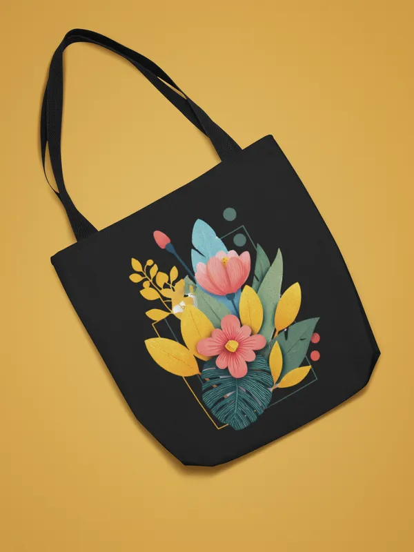 Black_Tote_Bag_with_Colorful_Floral_Print_Design