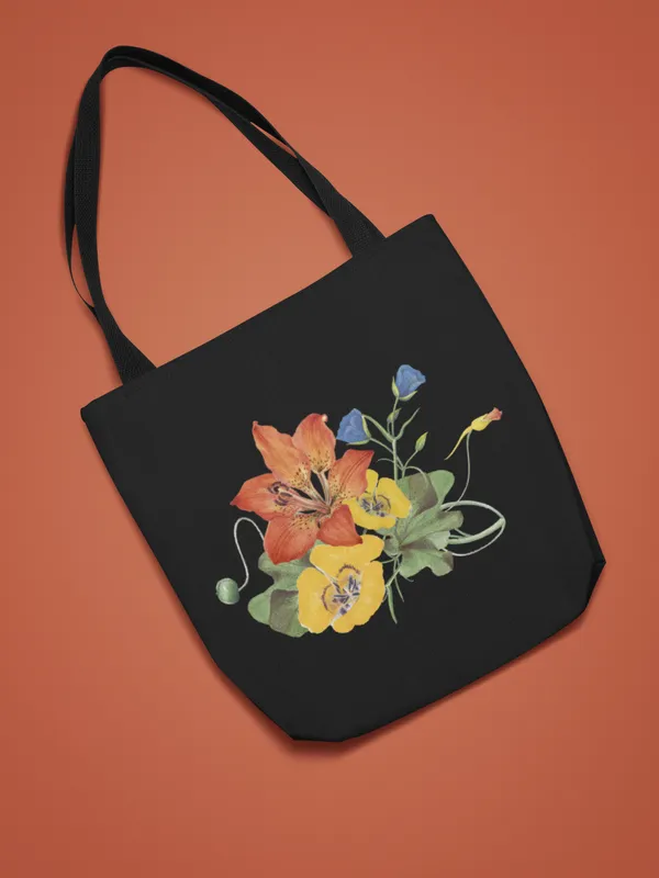Floral_Print_Black_Tote_Bag
