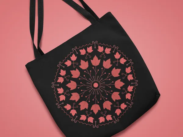 Black_Cotton_Canvas_Tote_Bag_with_Pink_Floral_Mandala_Print