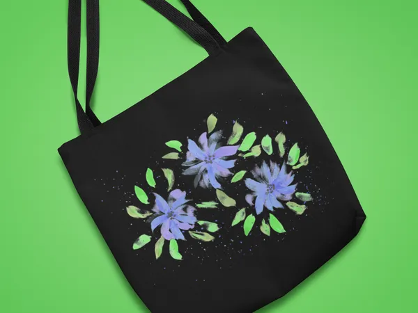 Black_Floral_Tote_Bag_with_Purple_Flowers