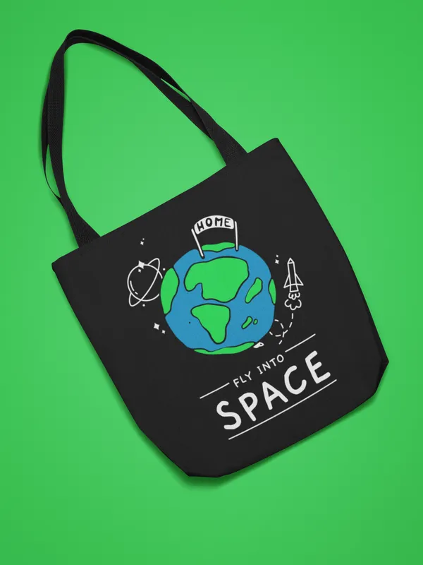 Fly_Into_Space_Earth_Tote_Bag_-_Black_Canvas_Shoulder_Bag_with_Planet_Design