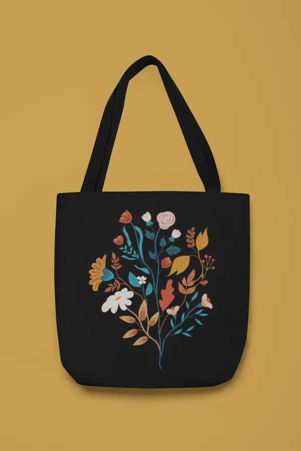 Floral_Embroidered_Black_Canvas_Tote_Bag_with_Shoulder_Straps