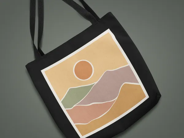 Abstract_Landscape_Tote_Bag_-_Black_Canvas_with_Artistic_Desert_Print