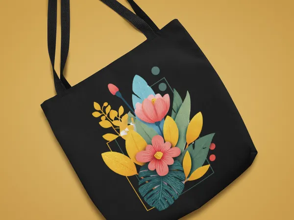 Black_Tote_Bag_with_Colorful_Floral_Print_Design