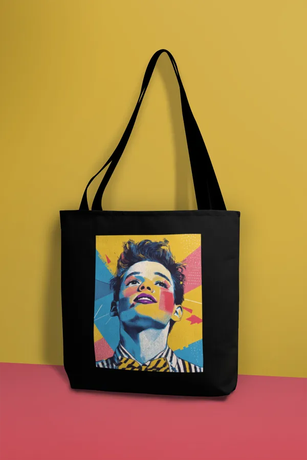 Pop_Art_Portrait_Tote_Bag_-_Black_Canvas_Shoulder_Bag_with_Colorful_Artistic_Print
