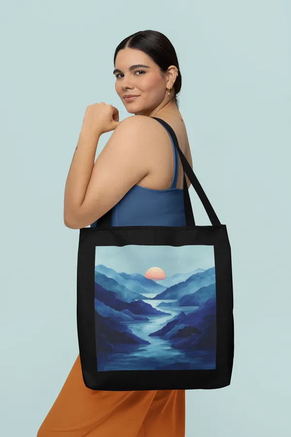 Ocean_Wave_Tote_Bag_-_Black_Canvas_with_Artistic_Blue_Seascape_Print